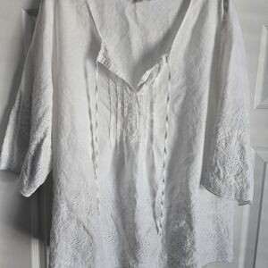NWOT Cynthia Rowley Boho Eyelet Top